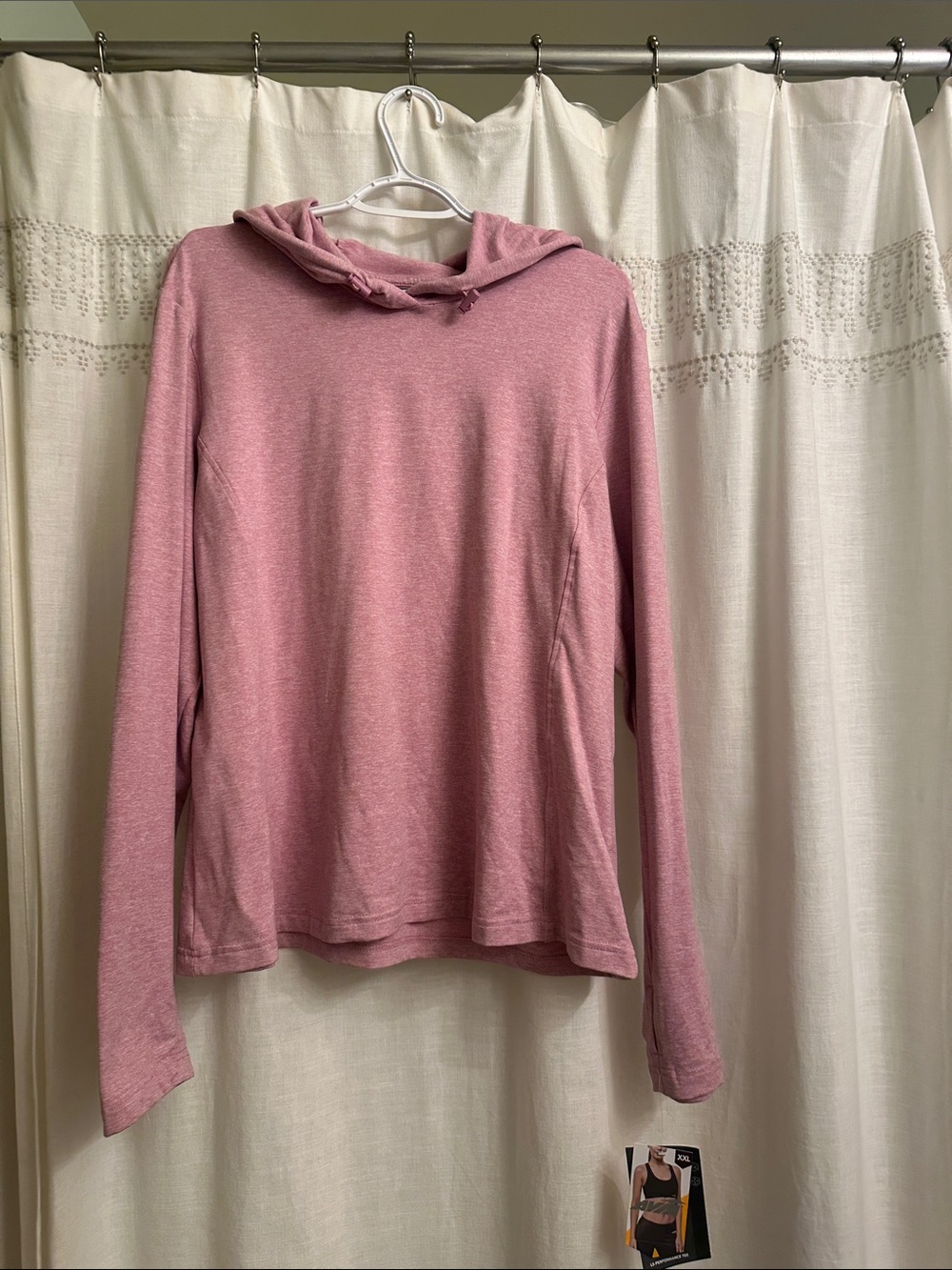 Avia Dusty Rose Hooded Long Sleeve Pullover